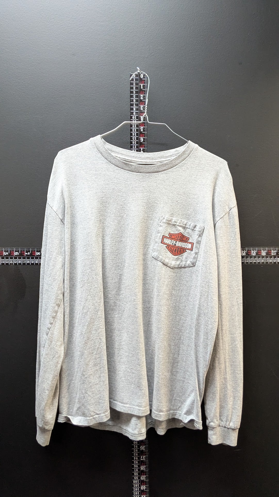 Harley-Davidson Mt Rainier Seattle WA Gray Pocket Long Sleeve T-Shirt Mens XL