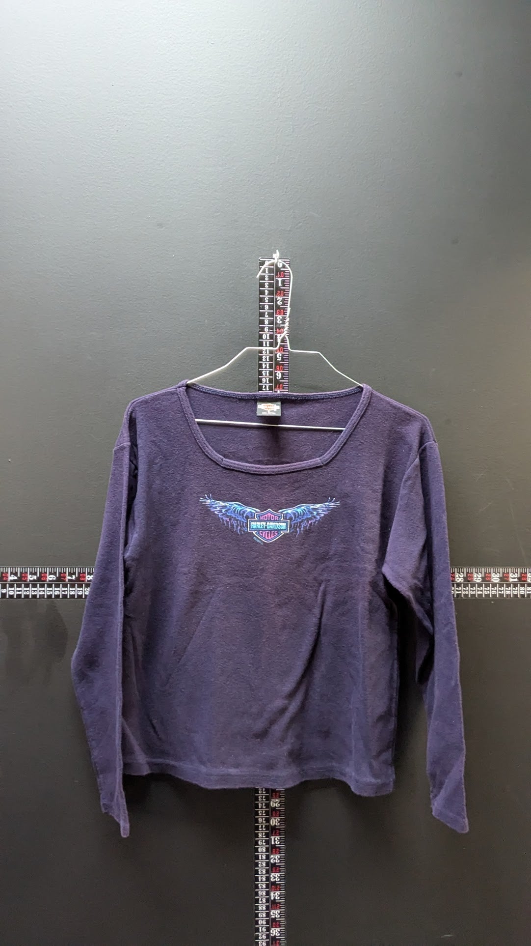 Harley-Davidson Womens Small Purple Long Sleeve Shirt Allen TX Y2K