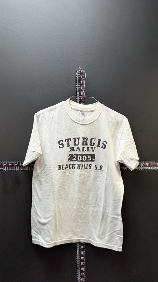 2005 Sturgis Rally Black Hills SD T Shirt White Small Motorcycle Tee shirt