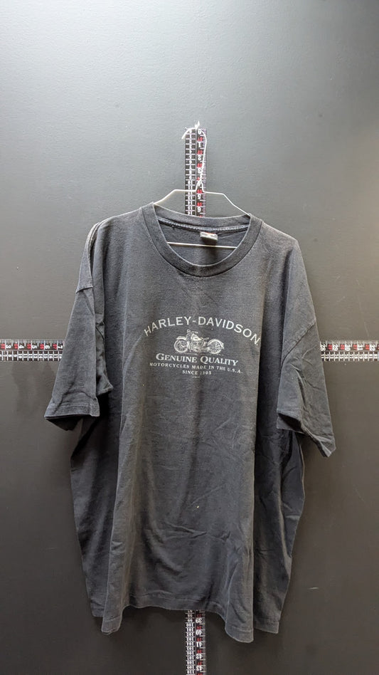Vintage 1997 Harley-Davidson Roeder H-D T-Shirt in black, tagged size XXL