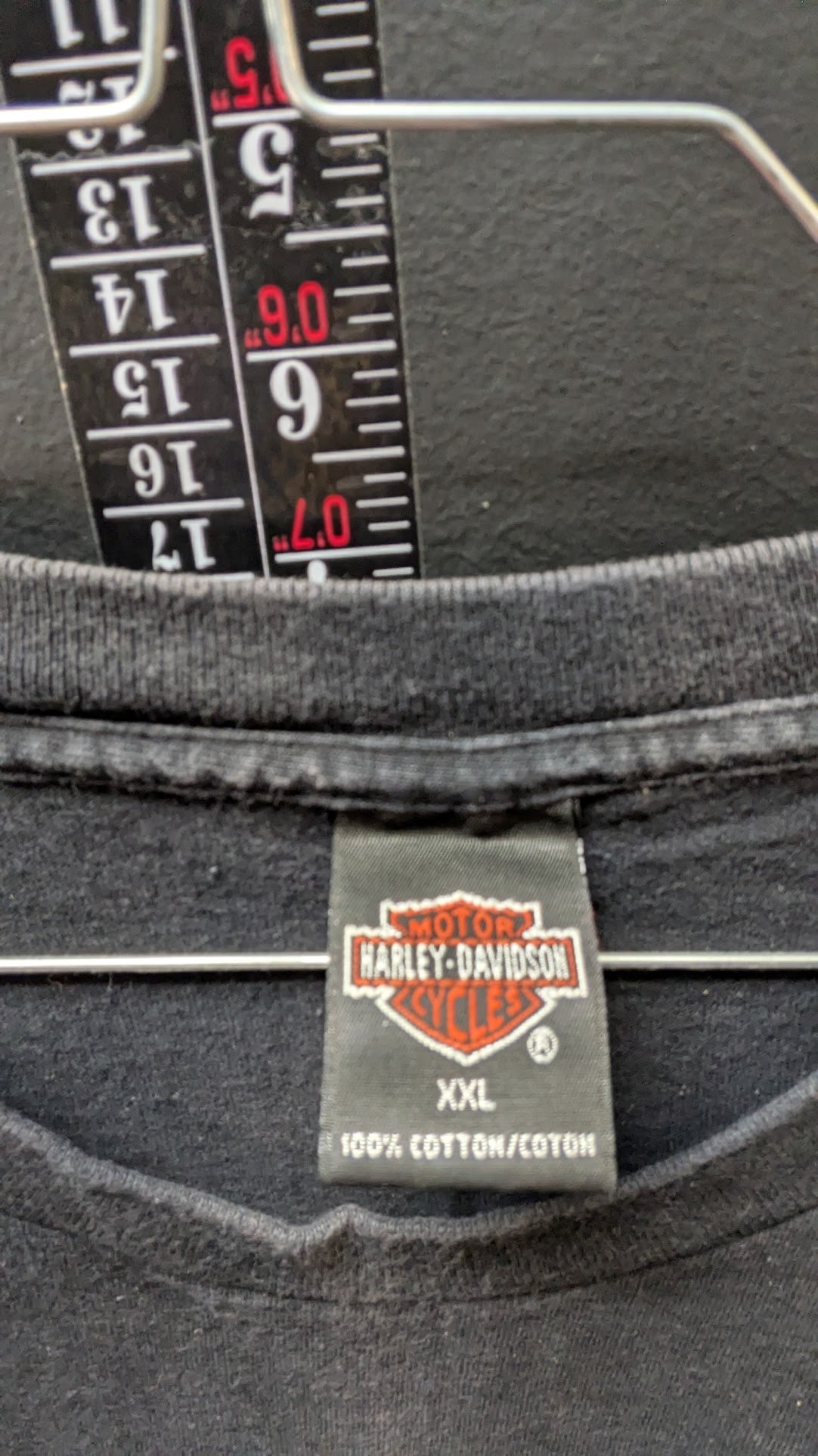 Vintage 1997 Harley-Davidson Roeder H-D T-Shirt in black, tagged size XXL