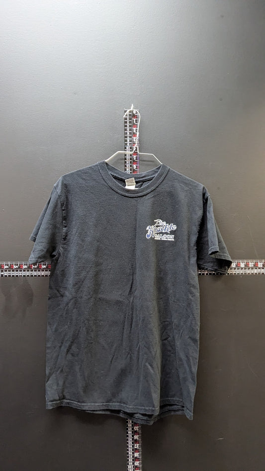 Sturgis Knuckle Saloon T Shirt Medium Black South Dakota Biker Motorcycle Tee