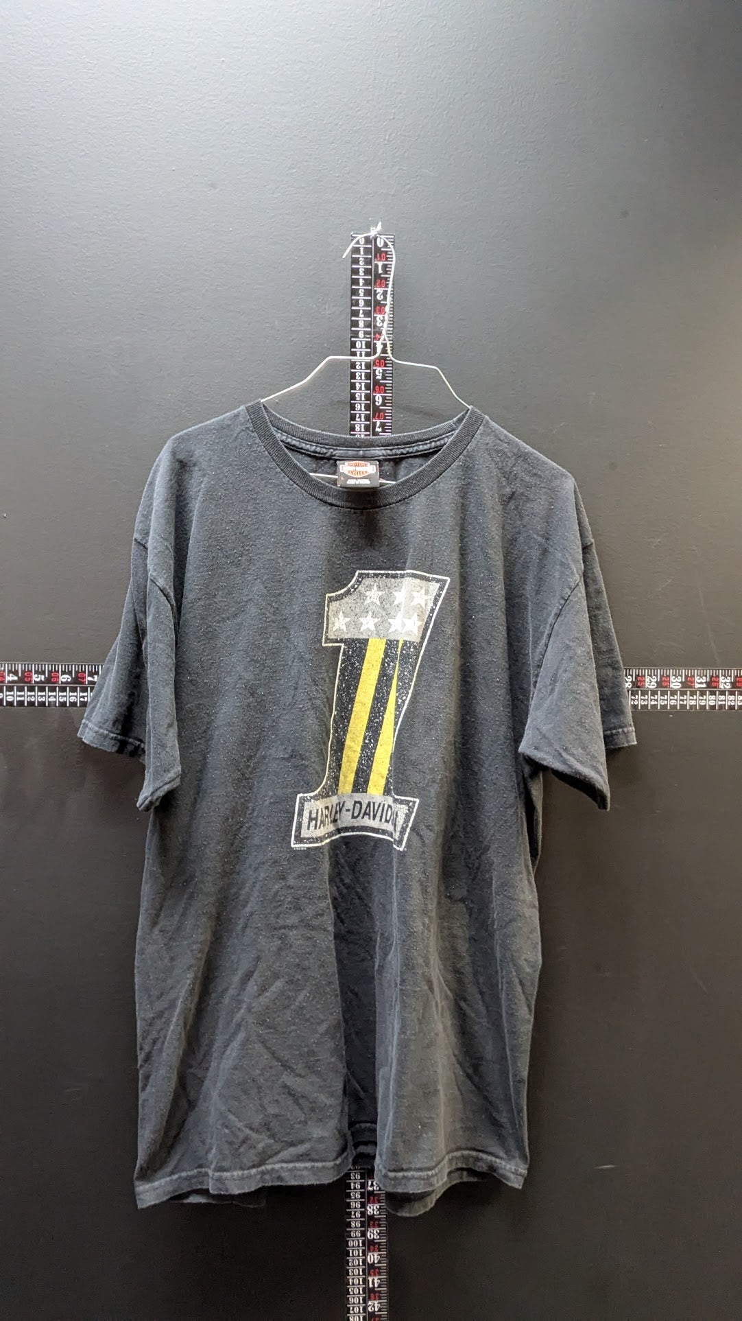 Harley Davidson #1 T Shirt Large Black Signature Harley Perrysburg Ohio Tee