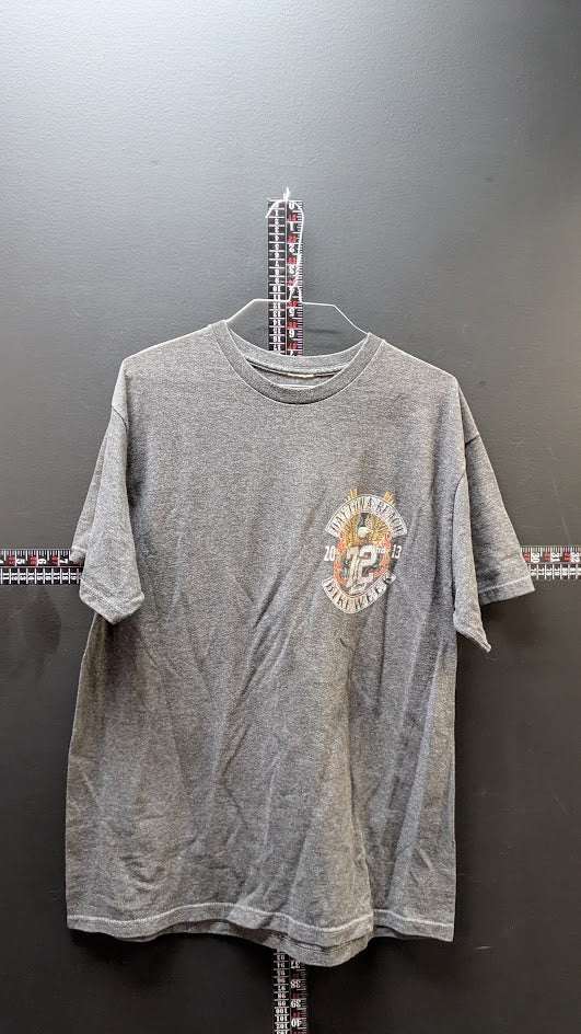2013 Daytona Beach Bike Week Men’s T-Shirt Gray Double Sided Biker Tee