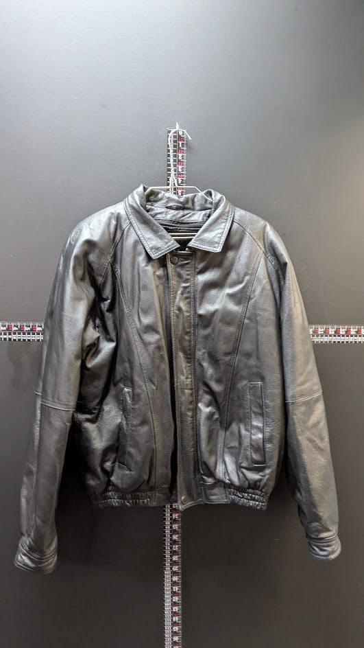 Leather Gallery Women’s Leather Jacket XS Black Full Zip Removable Liner