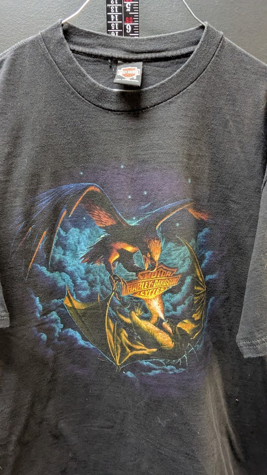 Vintage Harley-Davidson Dragon Graphic T-Shirt Men’s XXL Black Double Sided