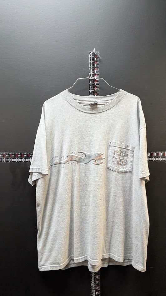 Vintage Harley Davidson Heart Of Dixie Pelham AL Pocket T Shirt Gray XL