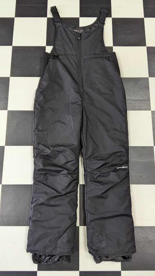 Outdoor Gear Insulated Snow Bib Overalls Black Ski Snowmobile Motorcycle Pants Size L