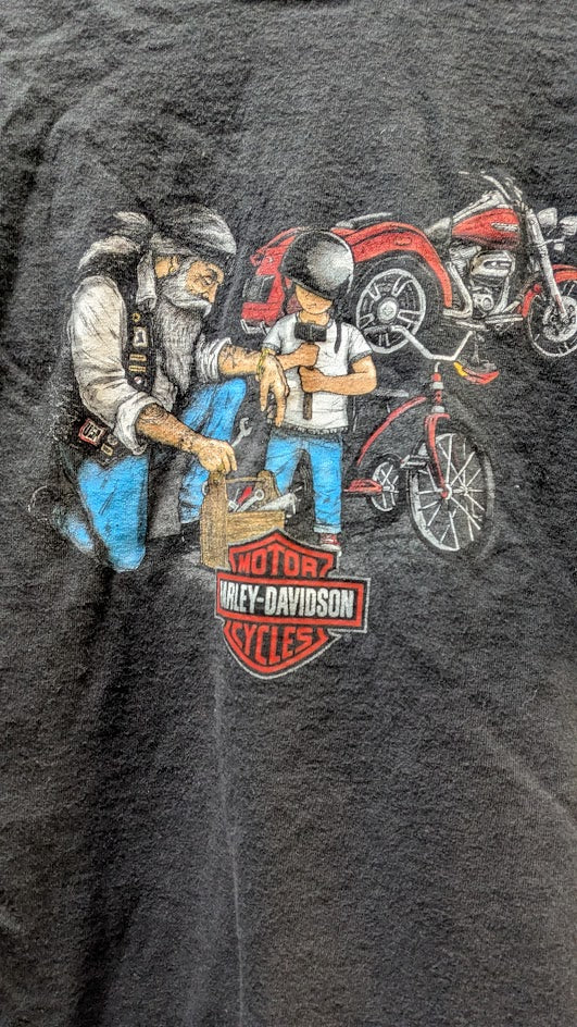 Harley Davidson Sedona Arizona Kids T Shirt Medium Black Motorcycle Graphic Tee
