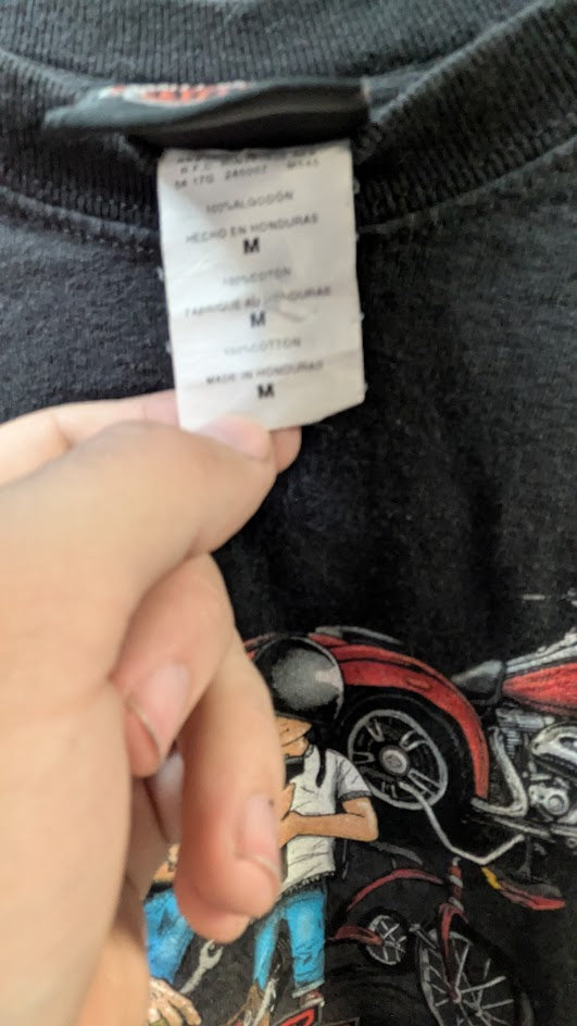 Harley Davidson Sedona Arizona Kids T Shirt Medium Black Motorcycle Graphic Tee