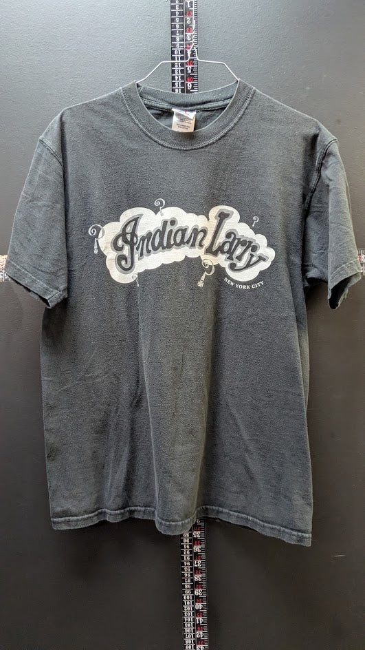 Indian Larry NYC T Shirt Medium Black Chopper Motorcycle Graphic Tee