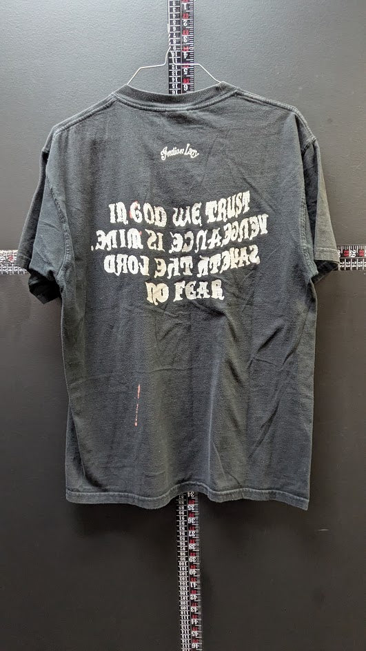 Indian Larry NYC T Shirt Medium Black Chopper Motorcycle Graphic Tee