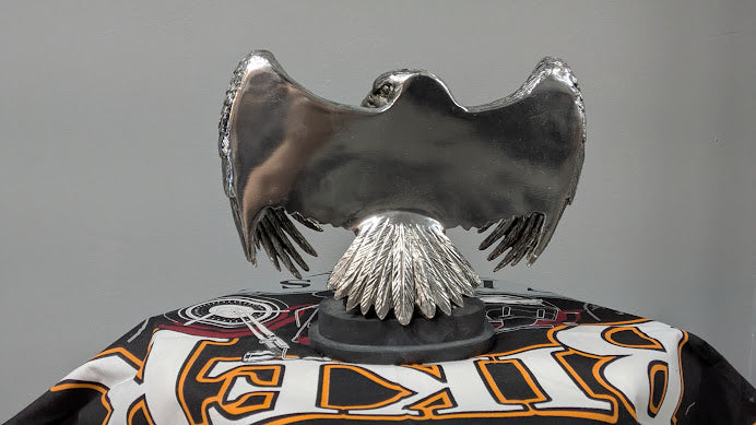Bradford Exchange Ride Hard Live Free Eagle Statue W/ COA Motorcycle Figurine