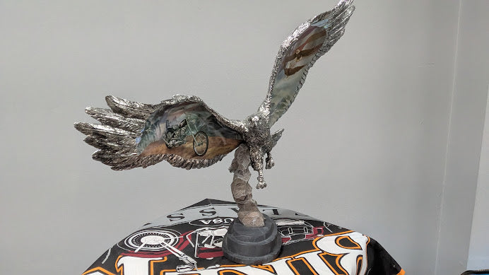 Bradford Exchange “Born Free” Eagle Motorcycle Figurine w/ COA Limited Edition