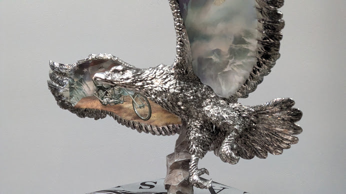 Bradford Exchange “Born Free” Eagle Motorcycle Figurine w/ COA Limited Edition