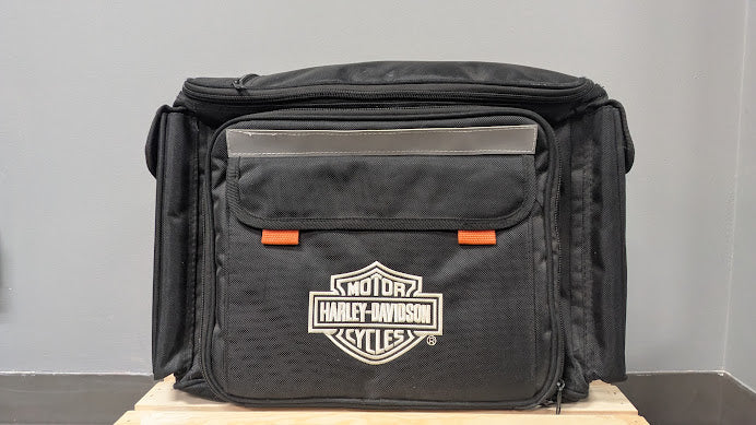 Harley-Davidson Motorcycle Picnic Cooler Set Travel Bag Black Bar & Shield