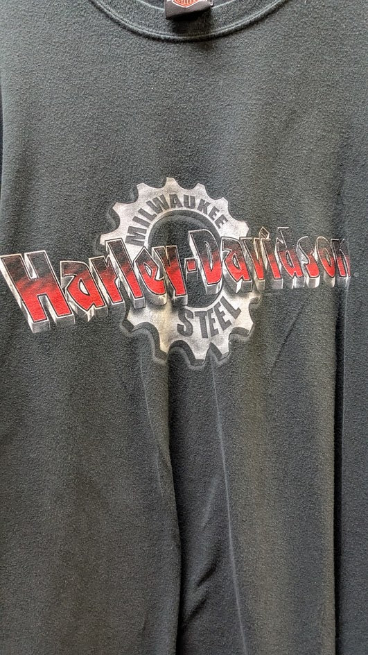 Vintage Harley-Davidson 2004 Graphic T-Shirt Men’s 3XL Faded Black Eagle Tee