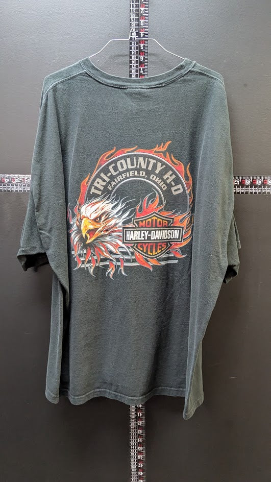 Vintage Harley-Davidson 2004 Graphic T-Shirt Men’s 3XL Faded Black Eagle Tee