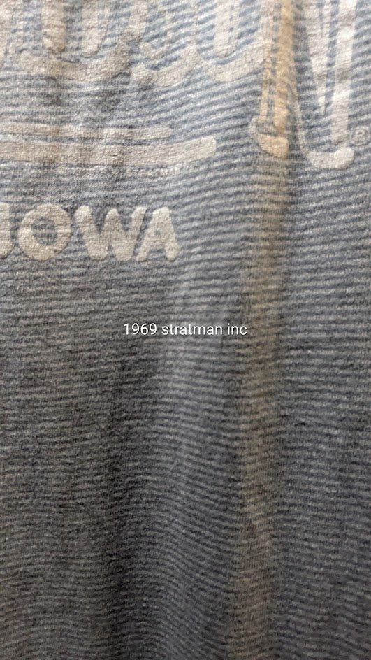 1989 Harley Davidson Sioux City Iowa Thermal Stripe Eagle T Shirt Gray Vintage Tee