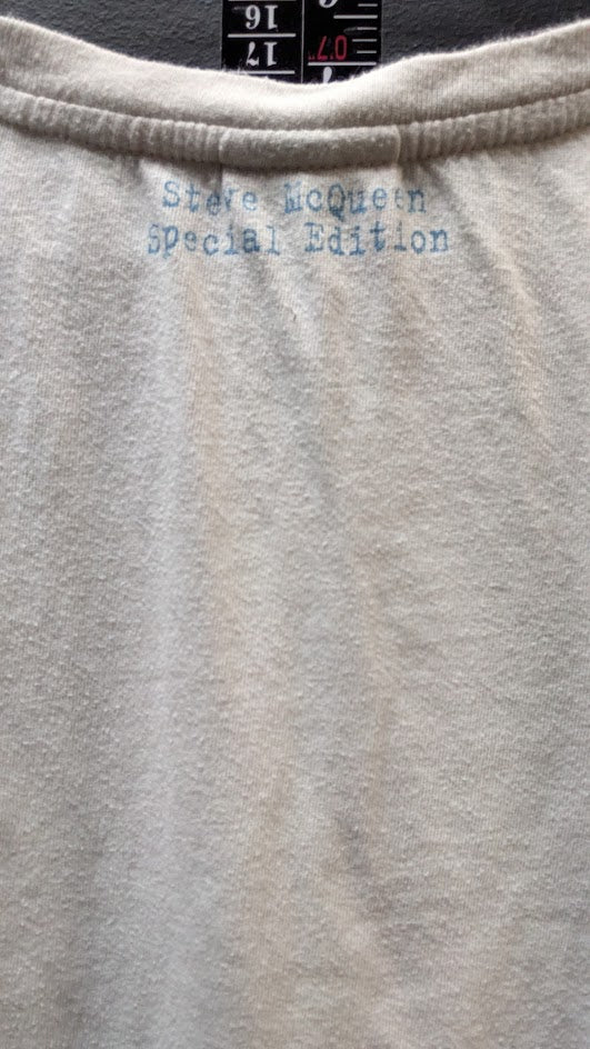 Triumph Steve McQueen Sixty8 T Shirt Cream Graphic Tee Motorcycle Adult M