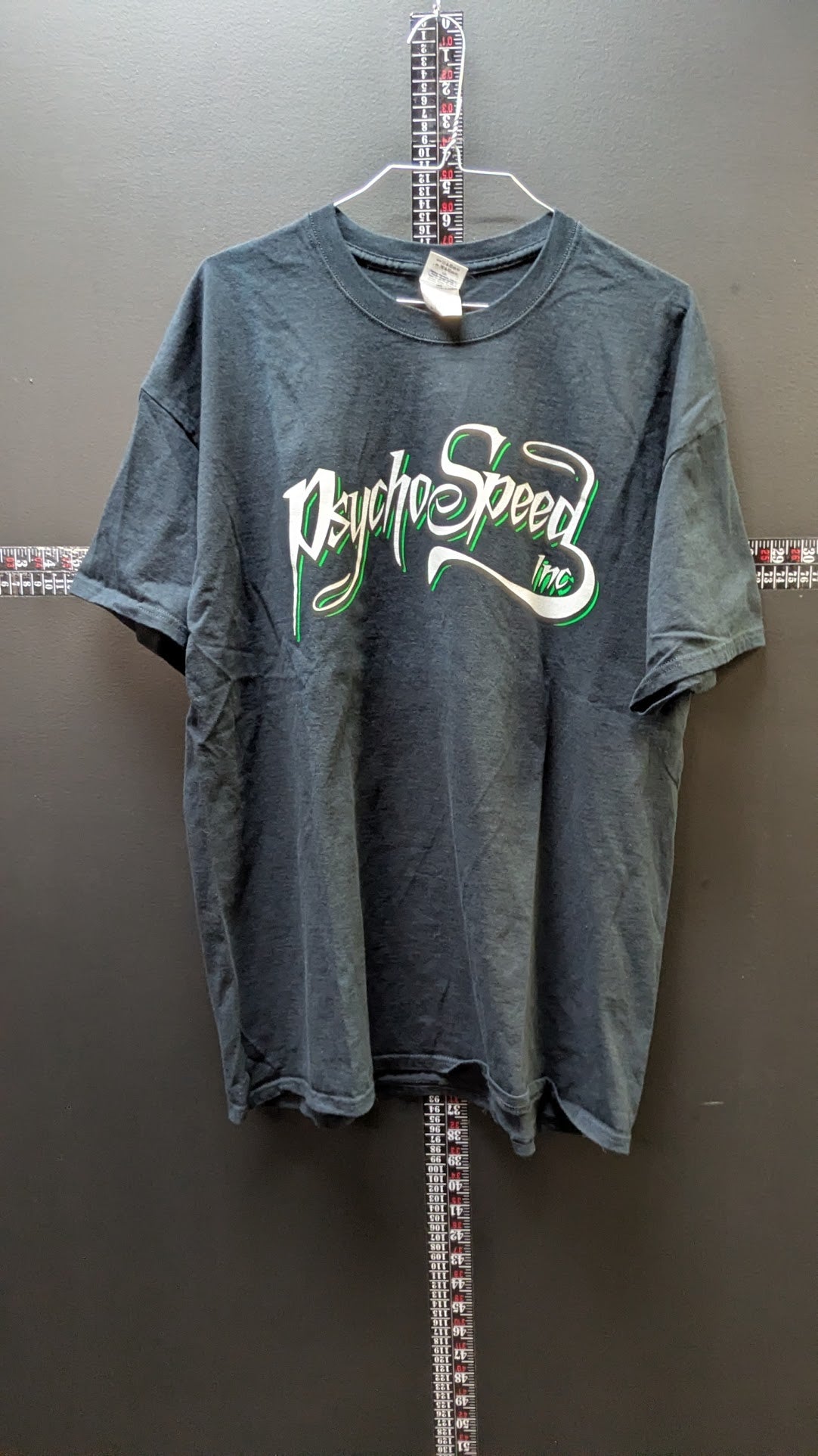 Psycho Speed Inc T Shirt XL Black Hot Rod Rat Fink Style Graphic Tee