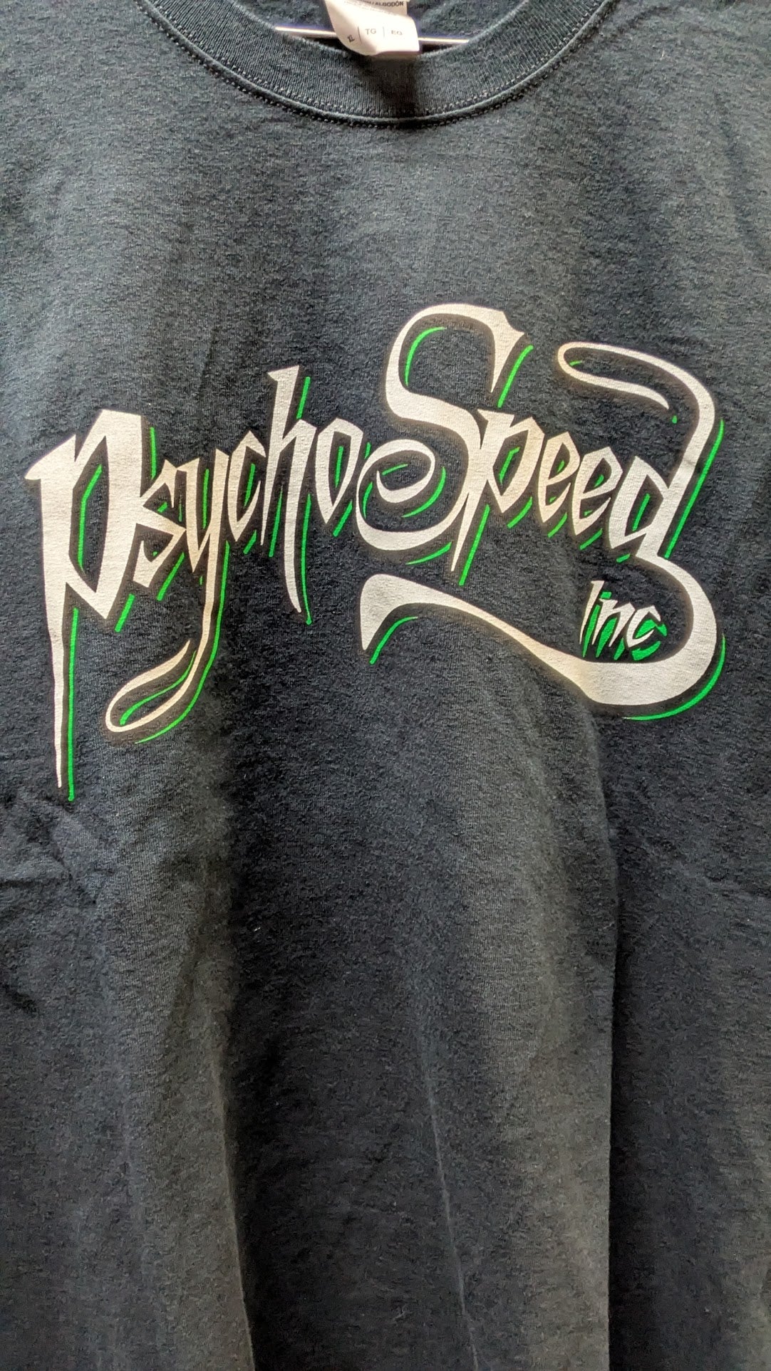 Psycho Speed Inc T Shirt XL Black Hot Rod Rat Fink Style Graphic Tee