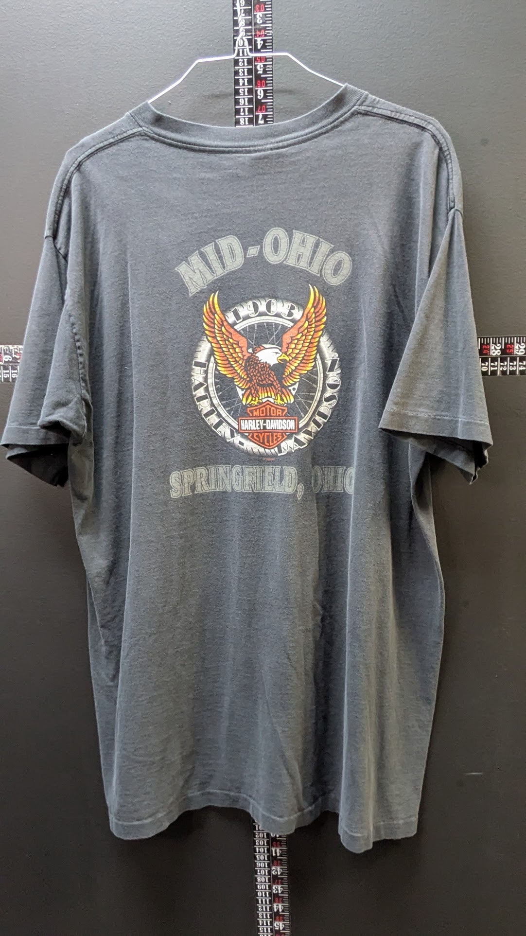 Vintage 1995 Harley Davidson Wolf T Shirt Springfield Ohio Legends Live Where Legends Roam XL