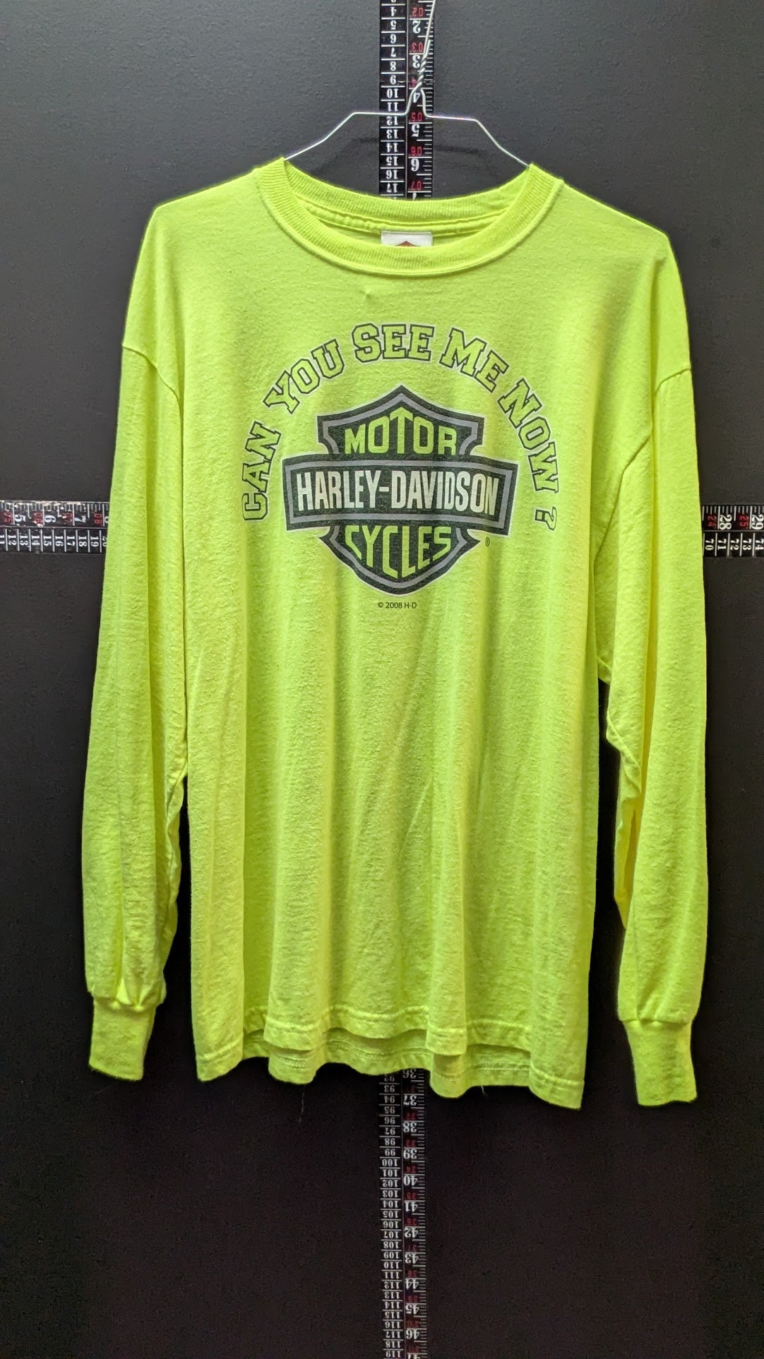 Vintage 2000 Harley Davidson Can You See Me Now Long Sleeve T Shirt L Dayton Ohio F&S