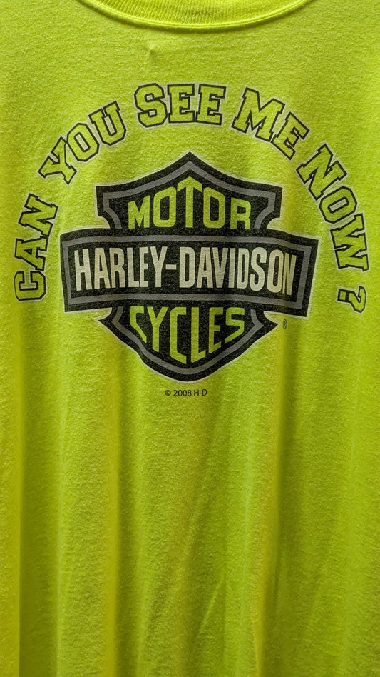 Vintage 2000 Harley Davidson Can You See Me Now Long Sleeve T Shirt L Dayton Ohio F&S