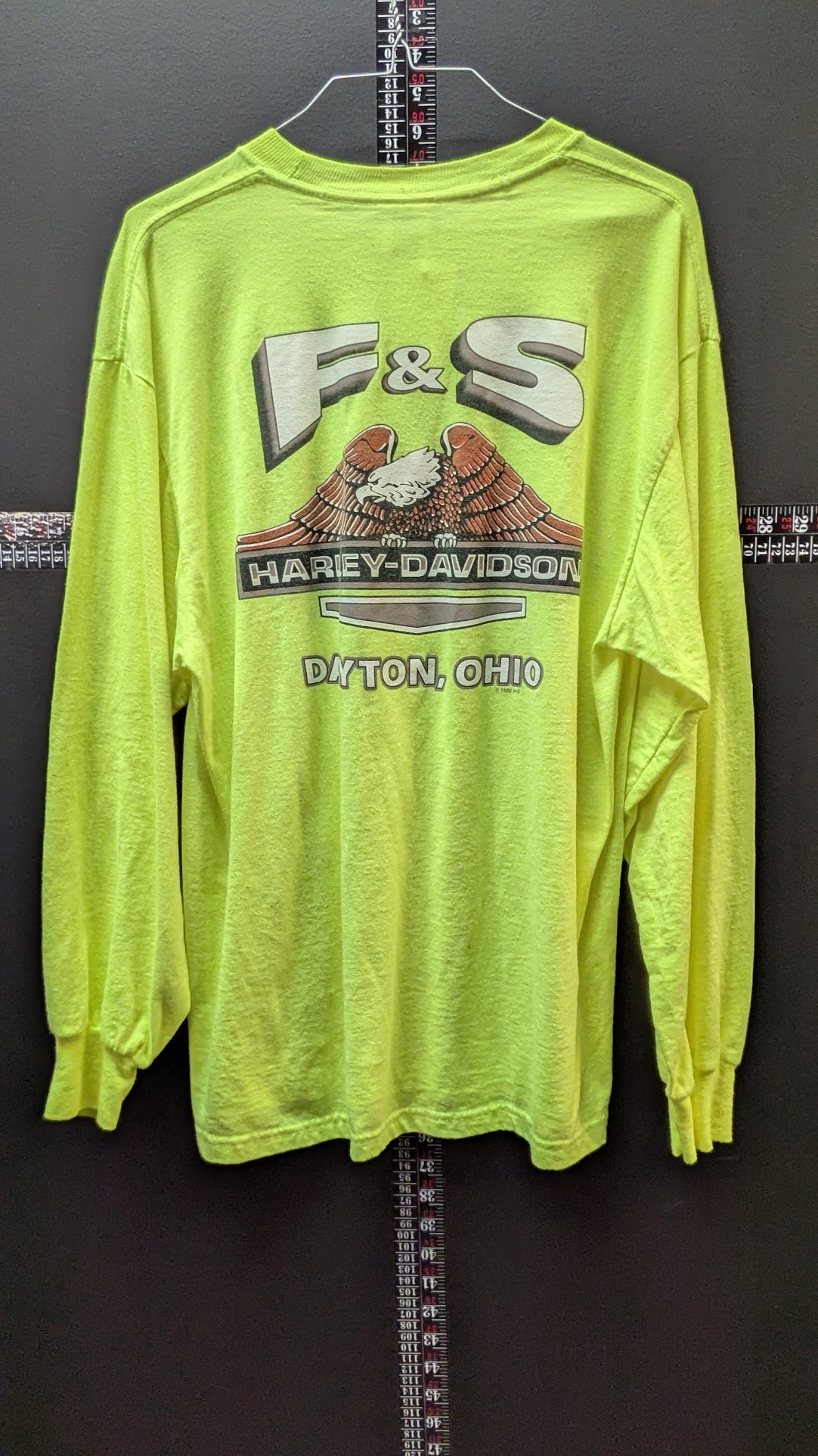 Vintage 2000 Harley Davidson Can You See Me Now Long Sleeve T Shirt L Dayton Ohio F&S