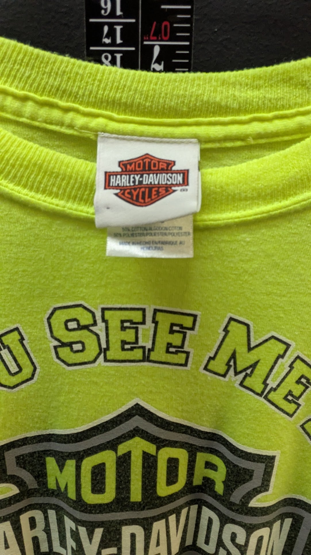 Vintage 2000 Harley Davidson Can You See Me Now Long Sleeve T Shirt L Dayton Ohio F&S