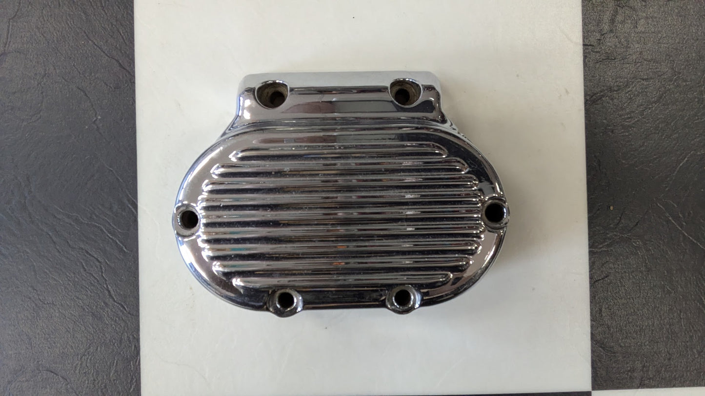Harley Evo Big Twin Chrome Ribbed Cam Cover / Nose Cone Cover