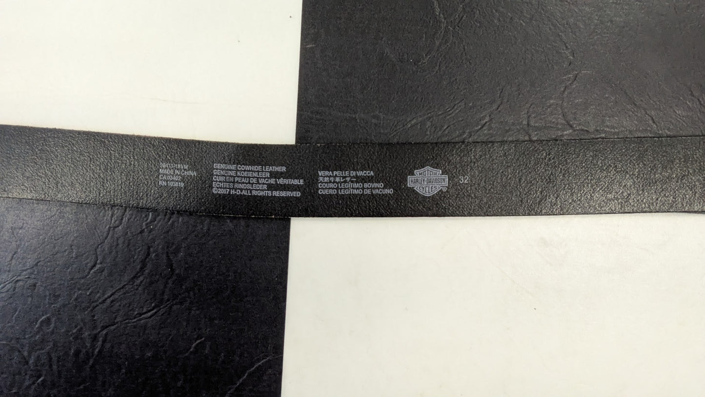 Harley-Davidson Genuine Cowhide Leather Belt Size 32
