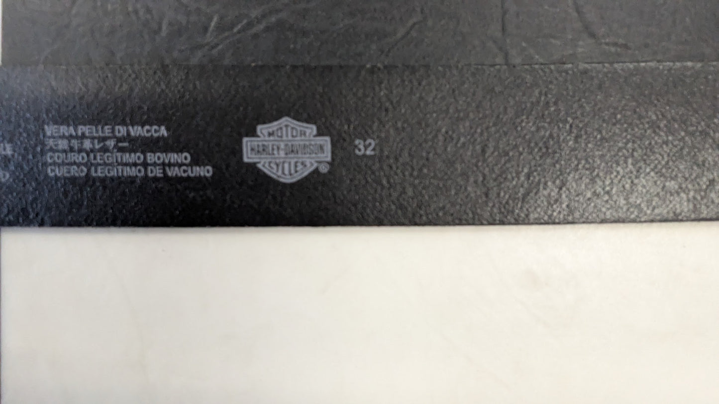Harley-Davidson Genuine Cowhide Leather Belt Size 32