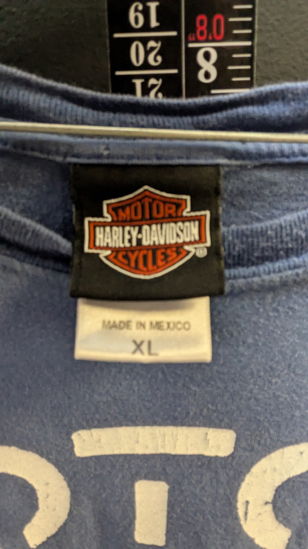 Harley-Davidson Eagle's Nest Lathrop CA Tie Dye Sleeve Women's Blue Tee XL