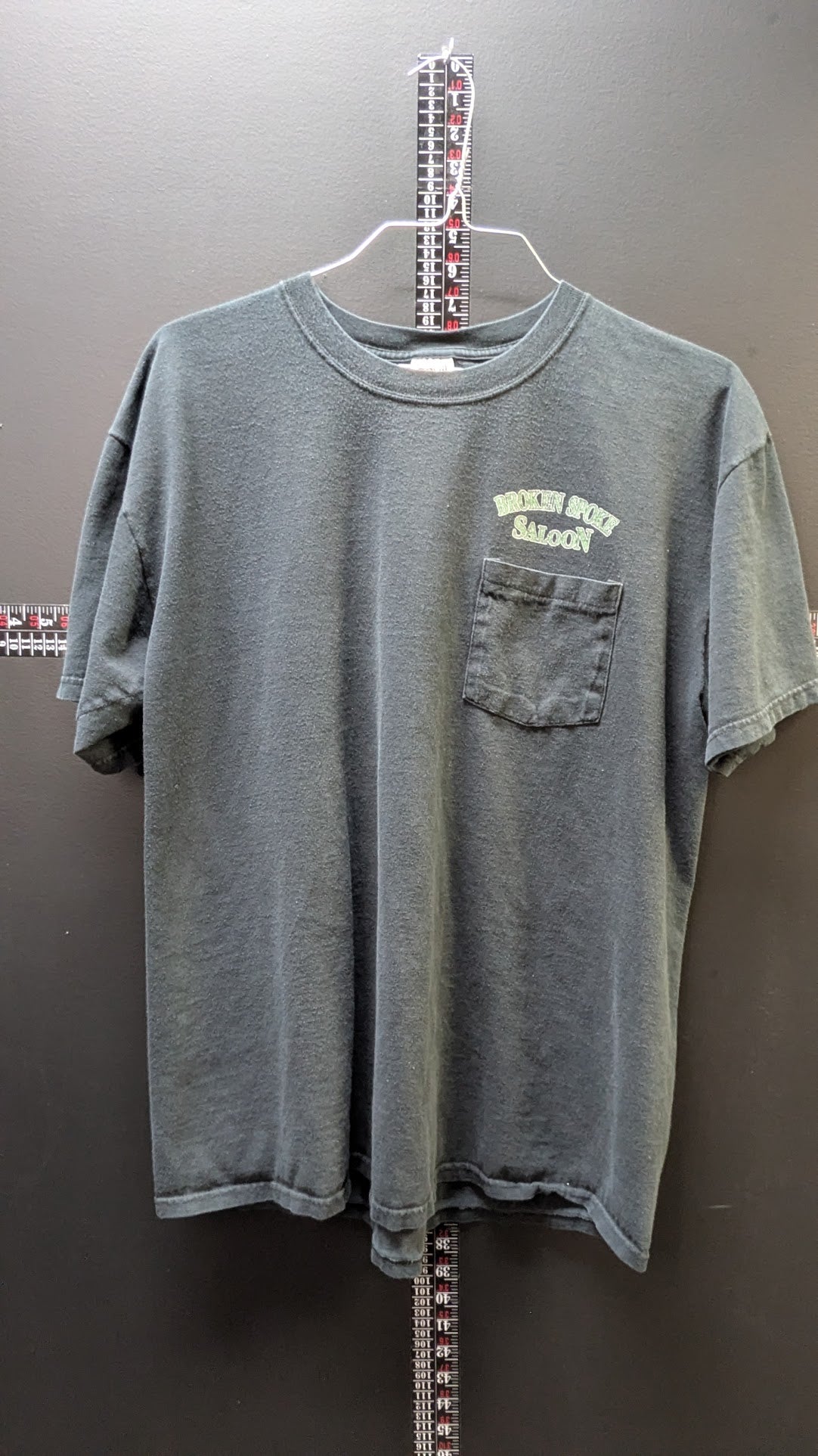 Vintage Broken Spoke Saloon Motorcycle Pocket T-Shirt XL USA Made