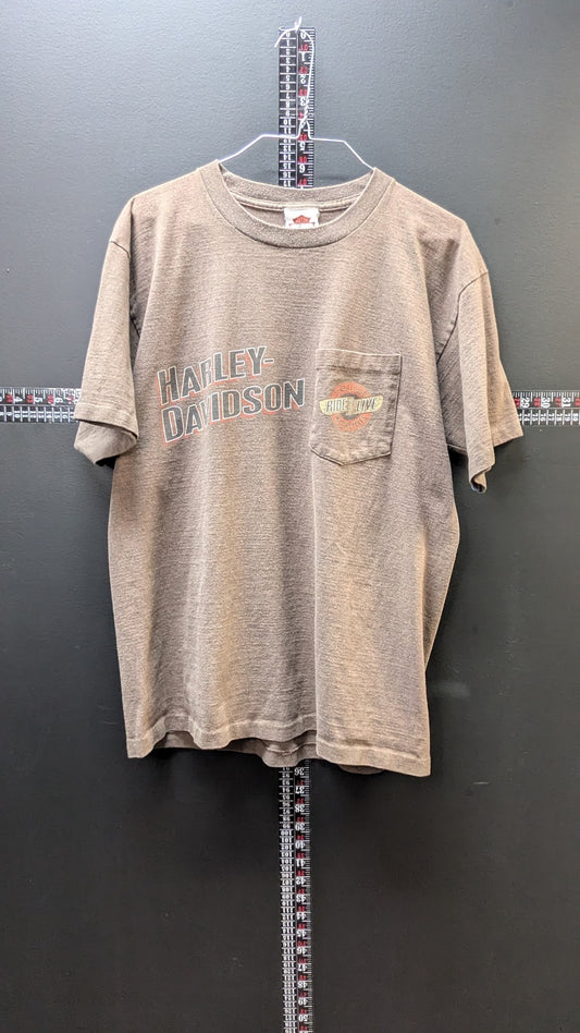 Harley-Davidson Sedona Arizona Ride To Live Pocket T-Shirt Large Brown 2006