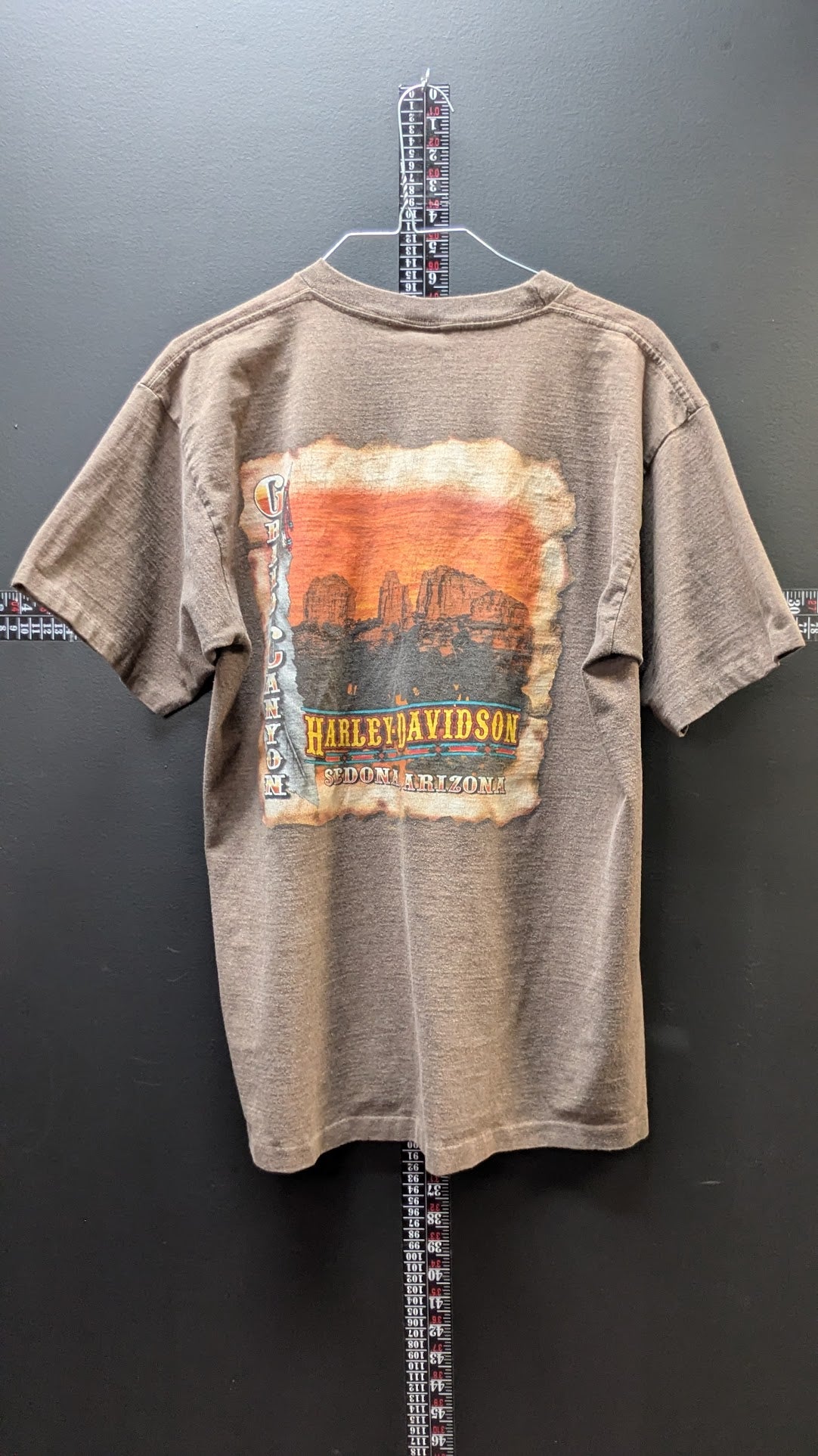 Harley-Davidson Sedona Arizona Ride To Live Pocket T-Shirt Large Brown 2006