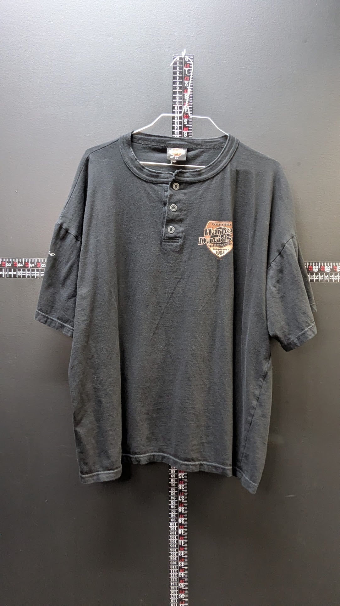 2004 Harley-Davidson St. Paul MN Henley T-Shirt Black 2XL