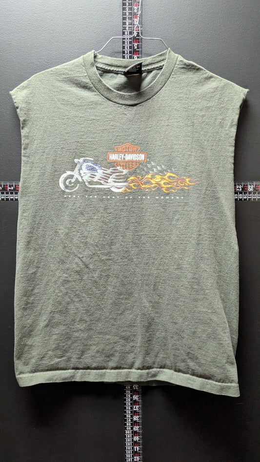 Vintage 2001 Harley-Davidson Santa Fe New Mexico Cut-Off T-Shirt Large