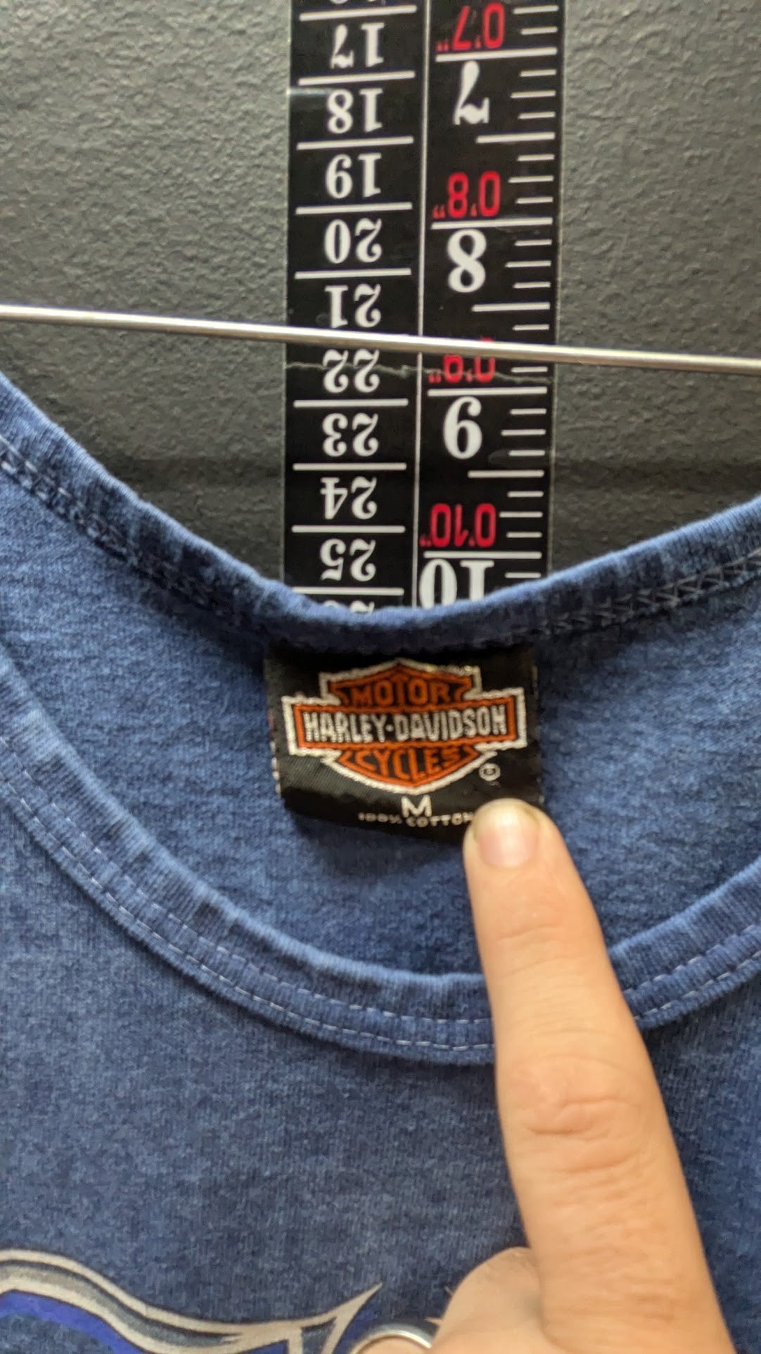 Harley-Davidson Northern Lights Wisconsin Tank Top Medium Blue Live Free Biker Shirt