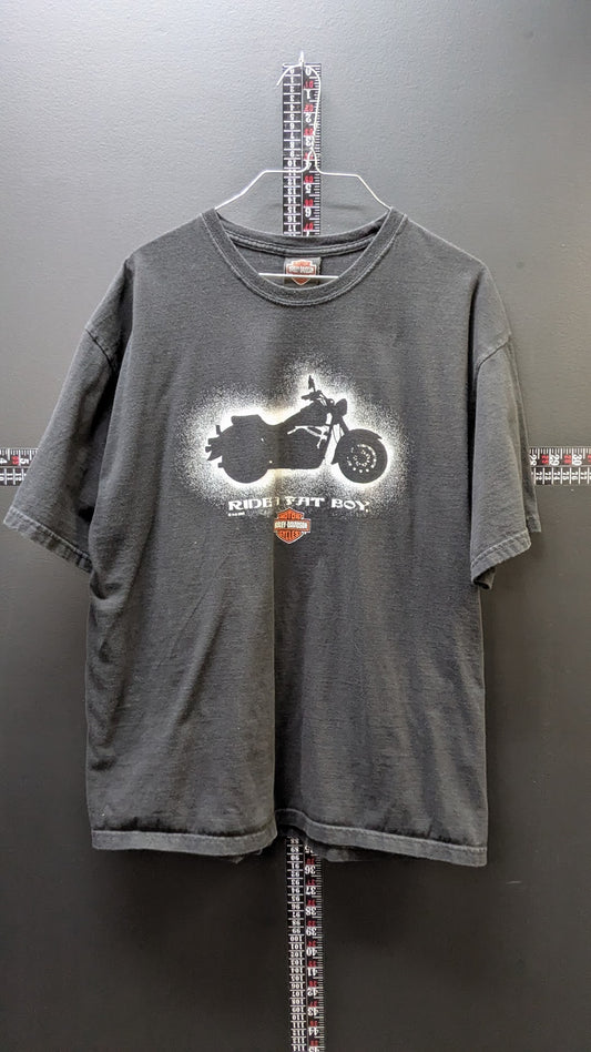 Vintage 2000 Harley-Davidson American Eagle Denton County Texas T-Shirt Large Made USA