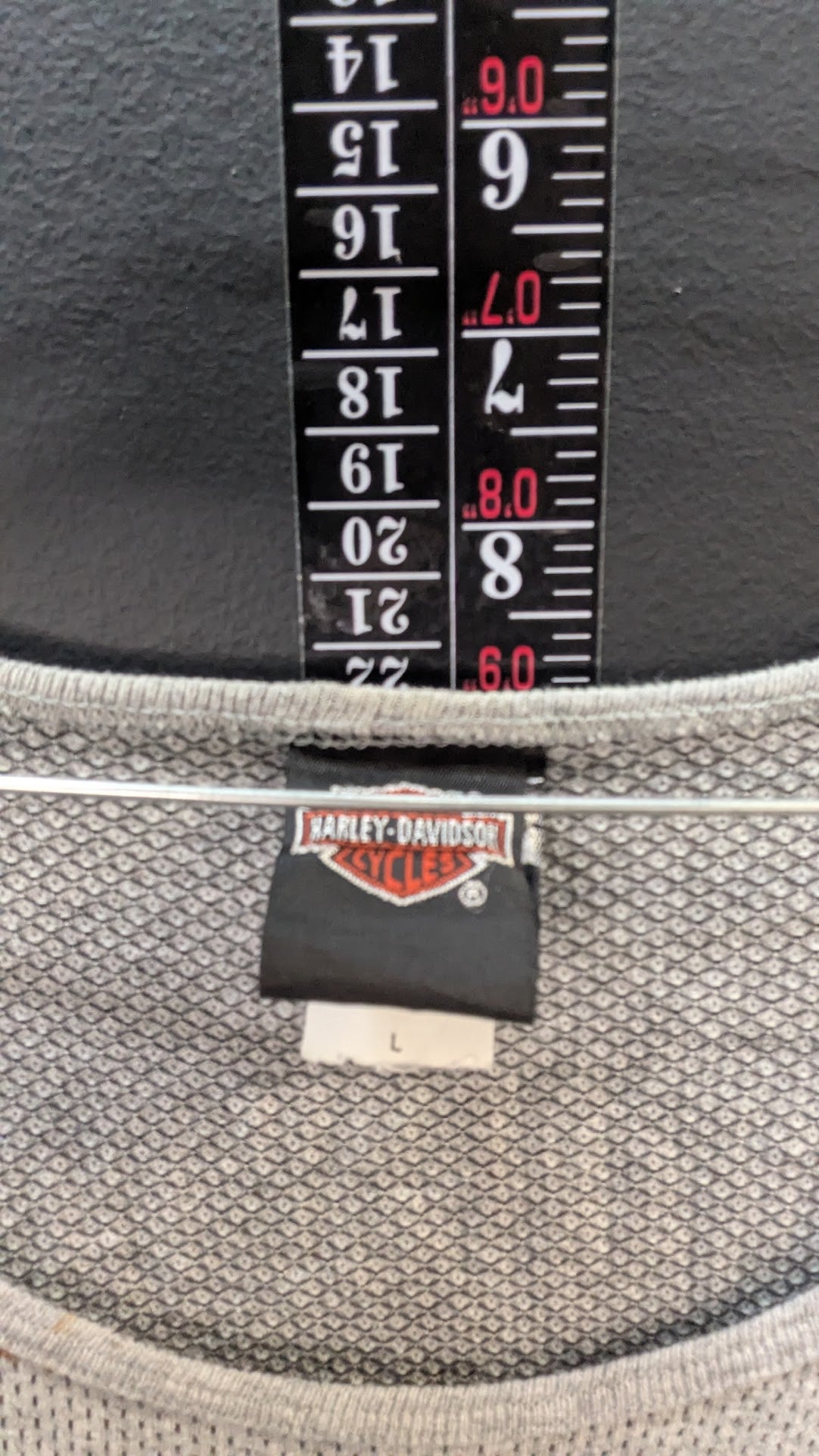 Vintage 1999 Harley-Davidson Mesh Tank Top Zook's Harley-Davidson Des Moines Iowa Gray