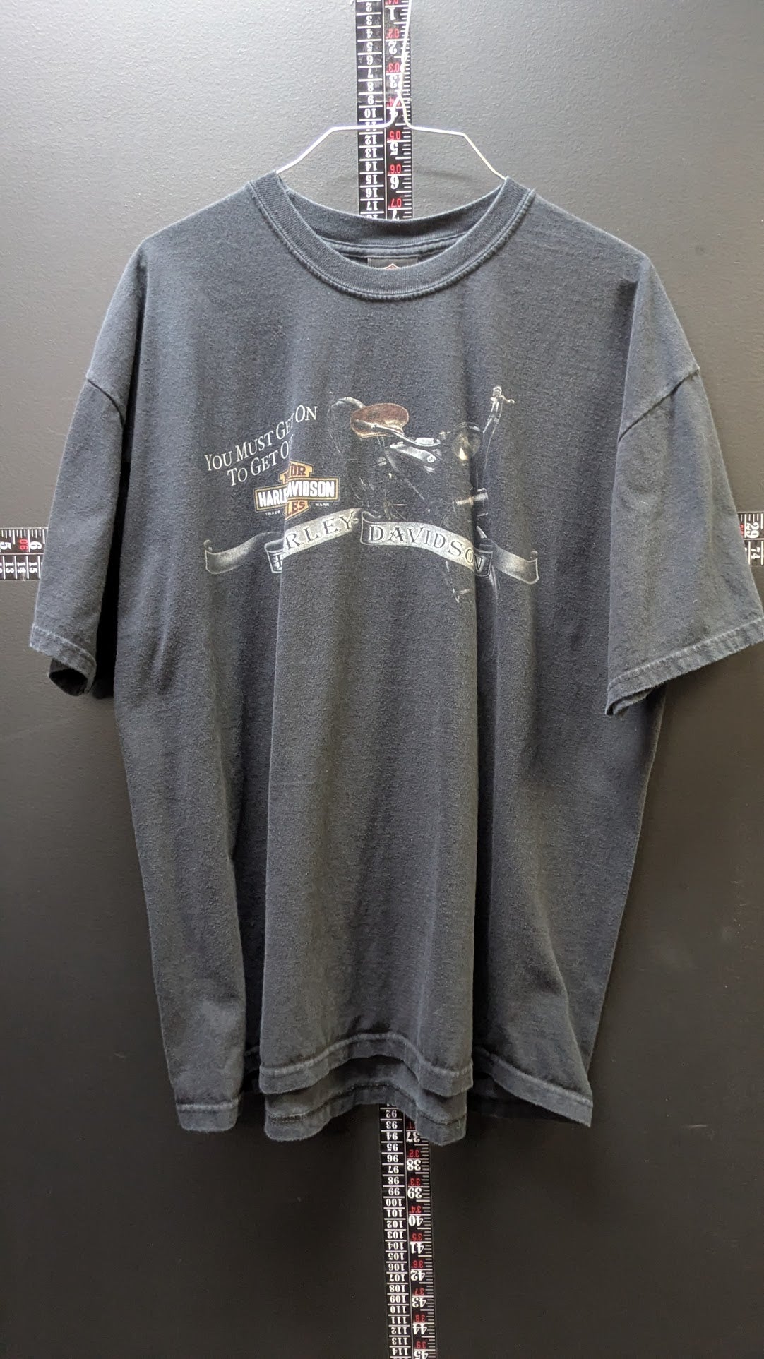 2006 Harley-Davidson "You Must Get On To Get Off" Corona California T-Shirt XL USA Made