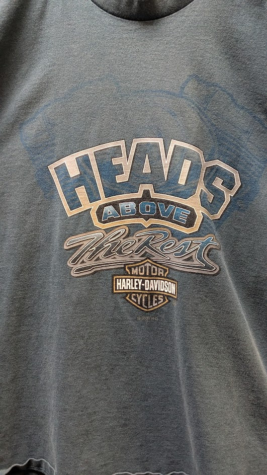 2001 Harley-Davidson Reno Nevada "Heads Above The Rest" T-Shirt – Size Medium