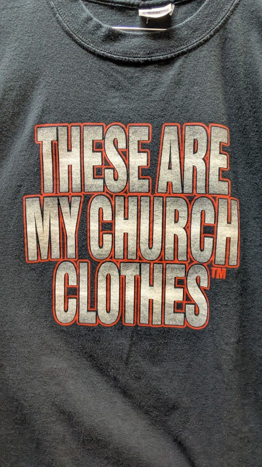Christian Motorsports Ministries "These Are My Church Clothes" T-Shirt – Size Large