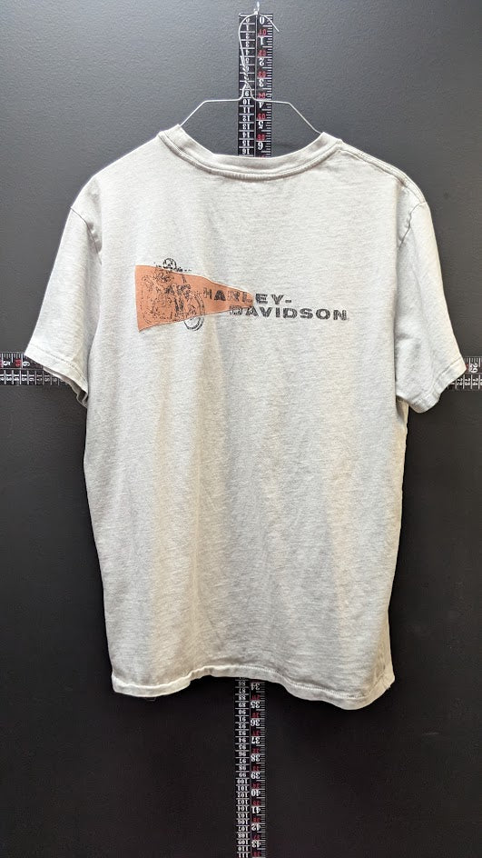 Harley-Davidson Gray Graphic T-Shirt – Double Sided – Made in Pakistan