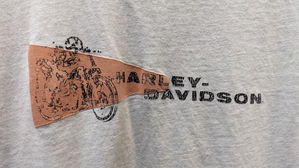 Harley-Davidson Gray Graphic T-Shirt – Double Sided – Made in Pakistan
