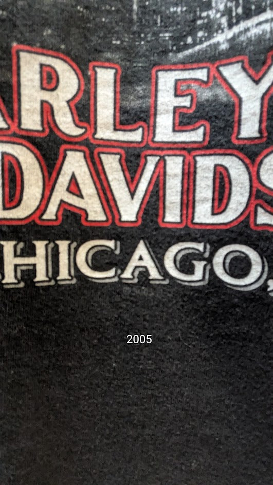 Harley-Davidson Chicago Illinois "Fat Boys Rule" Cut-Off Sleeveless Shirt