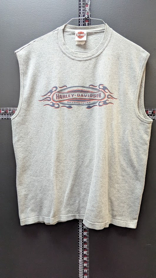 Harley-Davidson Cycle City Ltd Honolulu Hawaii Sleeveless Thermal Shirt – XL